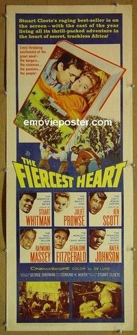 R111 FIERCEST HEART insert '61 Stuart Whitman