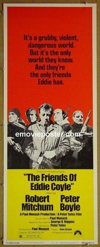 R123 FRIENDS OF EDDIE COYLE insert '73 Robert Mitchum