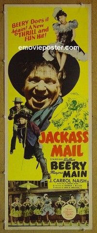R168 JACKASS MAIL insert '42 Wallace Beery