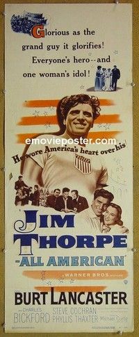 R172 JIM THORPE ALL AMERICAN insert '51 Burt Lancaster