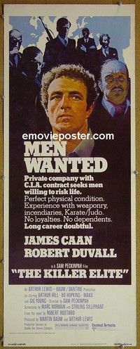 R183 KILLER ELITE insert '75 James Caan, Peckinpah