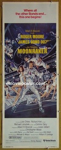 R236 MOONRAKER insert '79 Roger Moore as Bond