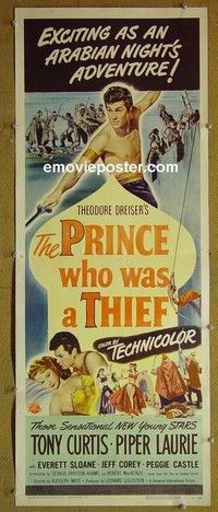 R276 PRINCE WHO WAS A THIEF insert '51 Tony Curtis