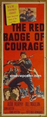 R286 RED BADGE OF COURAGE insert '51 Audie Murphy