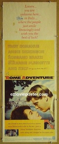 R294 ROME ADVENTURE insert '62 Troy Donahue, Dickinson