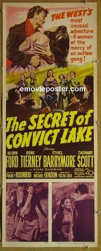 R304 SECRET OF CONVICT LAKE insert '51 Glenn Ford