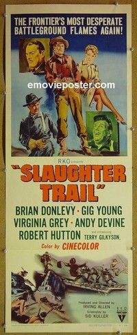 R315 SLAUGHTER TRAIL insert '51 Brian Donlevy