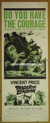 R352 TOWER OF LONDON insert '62 Vincent Price