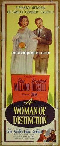 R383 WOMAN OF DISTINCTION insert '50 Rosalind Russell