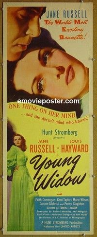 R391 YOUNG WIDOW insert '46 Jane Russell, Louis Hayward