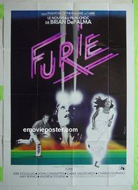 T053 FURY  French one-panel movie poster '78 Brian De Palma, Douglas