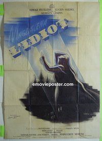 T066 IDIOT  French one-panel movie poster #1 '46 L'Idiot, Lampin