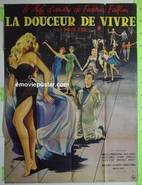 T071 LA DOLCE VITA French one-panel movie poster '61 Federico Fellini