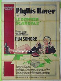T083 OFFICE SCANDAL  French one-panel movie poster '29 Phyllis Haver
