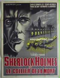 T090 SHERLOCK HOLMES & THE DEADLY NECKLACE French one-panel movie poster 62