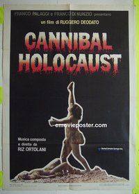 T006 CANNIBAL HOLOCAUST Italian one-panel movie poster '80 Ruggero Deodato