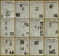U625 SET OF 12 REISSUE TCFOX movie pressbooks 1950s females!