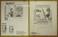 U025 40 GUNS TO APACHE PASS movie pressbook '67 Audie Murphy