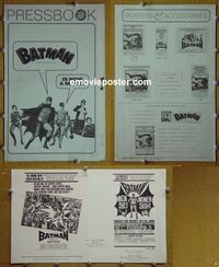U055 BATMAN  movie pressbook '66 Adam West, DC Comics