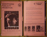 U063 BEGUILED movie pressbook '71 Clint Eastwood