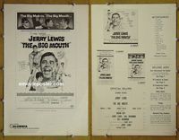 U070 BIG MOUTH movie pressbook '67 Jerry Lewis
