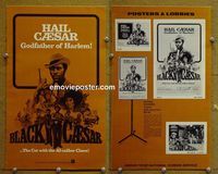 U074 BLACK CAESAR movie pressbook '73 Godfather of Harlem!