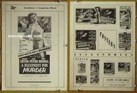 U078 BLUEPRINT FOR MURDER movie pressbook '53 Jean Peters, Cotten