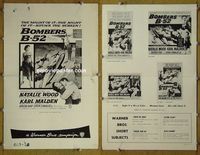 U079 BOMBERS B-52 movie pressbook '57 Wood, Malden, Hunt