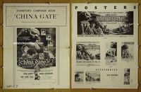 U112 CHINA GATE movie pressbook '57 Sam Fuller