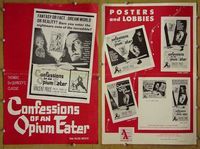 U122 CONFESSIONS OF AN OPIUM EATER movie pressbook '62