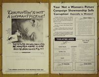 U125 CORRUPTION  movie pressbook '68 Peter Cushing