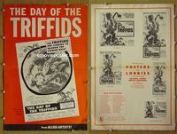 U137 DAY OF THE TRIFFIDS movie pressbook '62 Howard Keel