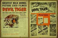 U152 DEVIL TIGER movie pressbook '34 jungle beasts!