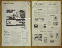 U161 DIARY OF A MADMAN movie pressbook '63 Vincent Price