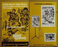 U164 DIRT GANG movie pressbook '72 God help the Fuzz!