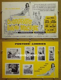 U175 DR GOLDFOOT & THE BIKINI MACHINE movie pressbook '65 Price