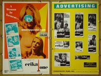 U189 ERIKA 1 movie pressbook '69 wild & sensuous!