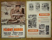 U213 FLIGHT NURSE movie pressbook '53 Joan Leslie, Forrest Tucker