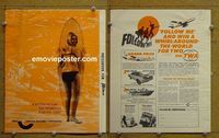 U215 FOLLOW ME  movie pressbook '69 cool surfing!