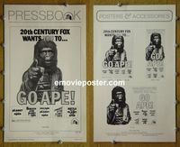 U240 GO APE movie pressbook '74 5-bill Planet of the Apes