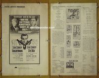 U245 GOLDFINGER/DR NO movie pressbook '66 Sean Connery as James Bond!