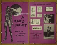 U270 HARD NIGHT movie pressbook '70 English bondage sex!