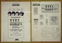 U277 HELP movie pressbook '65 The Beatles, rock classic!