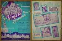 U278 HERE'S TO ROMANCE movie pressbook '35 Nino Martini