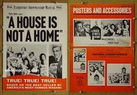 U297 HOUSE IS NOT A HOME movie pressbook '64 Shelley Winters