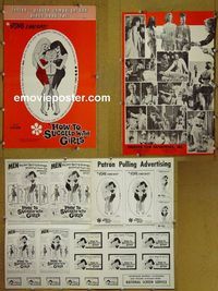 U302 HOW TO SUCCEED WITH GIRLS movie pressbook '65 campy!