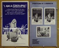 U304 I AM A GROUPIE movie pressbook '71 rock 'n' roll!
