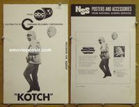 U351 KOTCH movie pressbook '71 Walter Matthau, Jack Lemmon