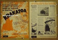 U352 KRAKATOA movie pressbook '33 Volcano documentary!