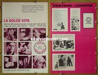 U355 LA DOLCE VITA movie pressbook R66 Federico Fellini